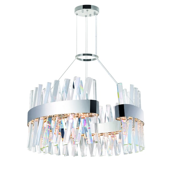 Cwi Lighting Glace LED Chandelier With Chrome Finish 1220P24-601-C - main